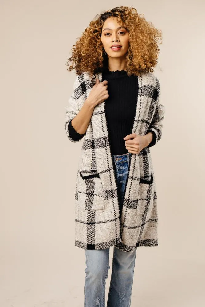 The Irreplaceable Plaid Open Front Cardigan