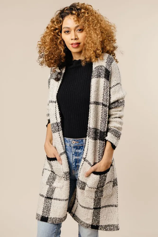 The Irreplaceable Plaid Open Front Cardigan