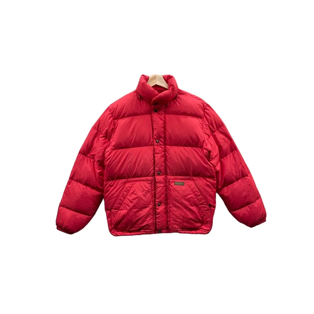 Vintage Ralph Lauren Polo RL & Co Men's Red Down Puffer Jacket